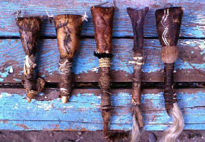 Hopi scrotum rattles