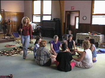 Peruvian Shamanic Whistling Vessels class at the 3 day retreat  1997